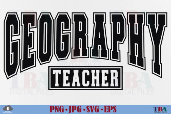 Download Geography Teacher SVG Varsity PNG Design - Design Collection