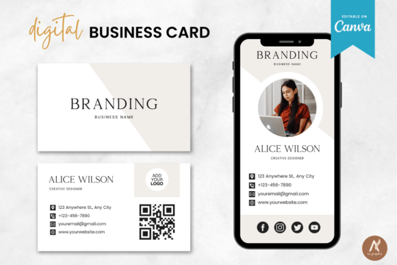 Download Digital Printable Business Card Template - Card Collection