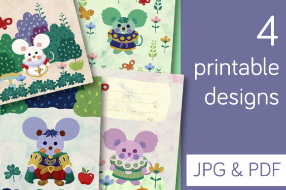 Download Fairy Forest - 4 Printable Designs - Design Collection