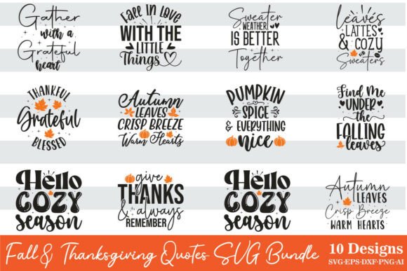 Download Fall Crafts SVG Design Bundle - Design Collection