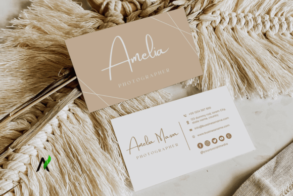 Download Printable Business Card Canva Template - Card Collection