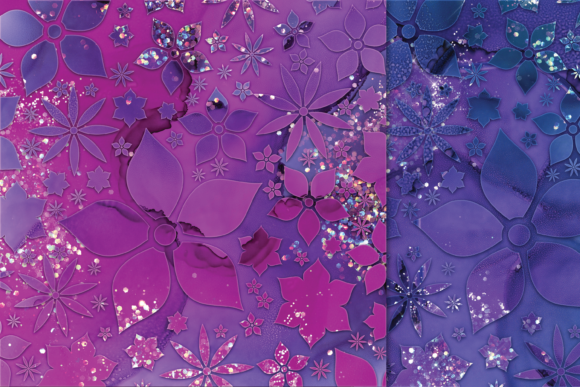 Download 14 JPG Luxurious Glitter Floral Textures - Floral textures Collection