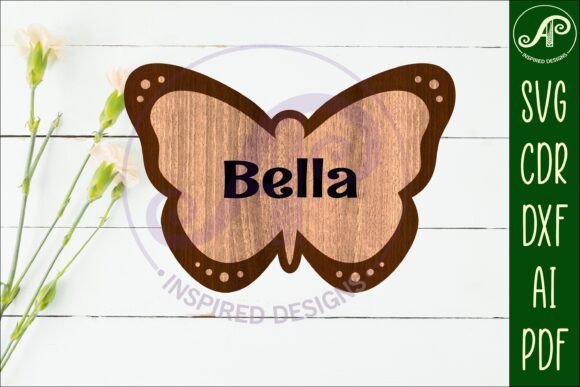 Download Butterfly Outline Design 2 Two Layers - Design Collection